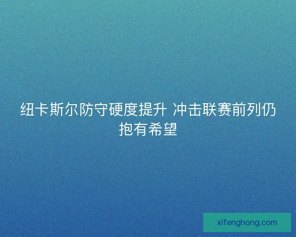 纽卡斯尔防守硬度提升 冲击联赛前列仍抱有希望